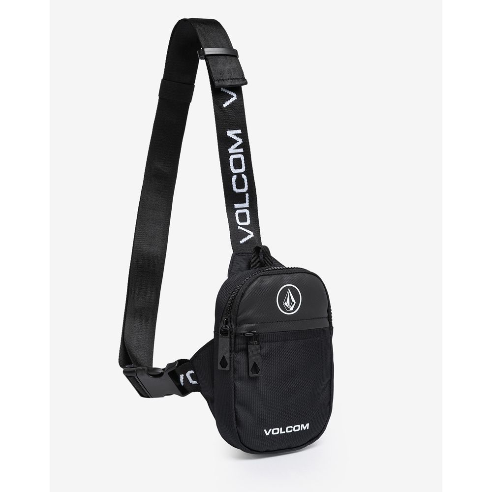 Volcom Pochete masculina com cintura pequena, Preto, One Size